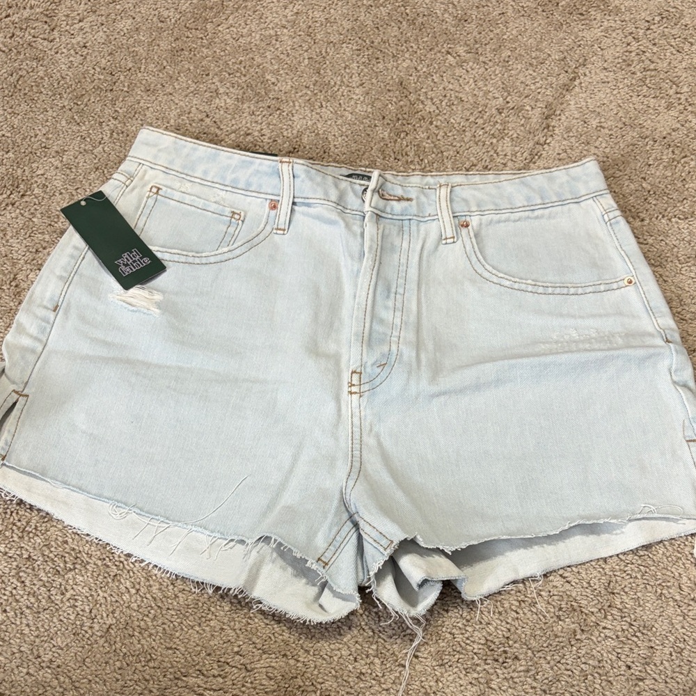 Wild Fable Light Wash High-Rise Denim Shorts
